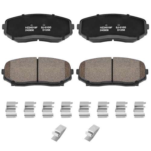 HECHENQICHE D1258 Front Ceramic Brake Pads Kit Fit For Mazda CX-5 2019-2023, For CX-7 2007-2012, For CX-9 2007-2023, For Ford Edge 2010-2011, For Lincoln MKX 2010 - Image 1