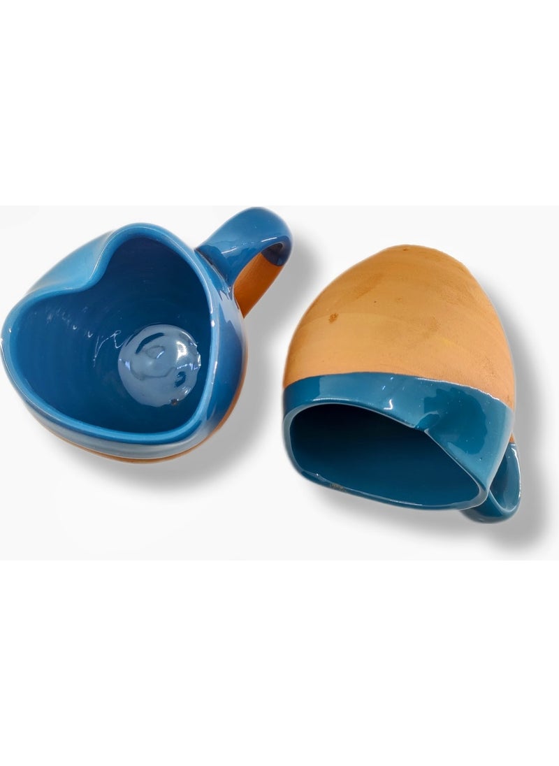 Çömlek Diyarı Pottery Land Heart Figured Mug  - Image 1
