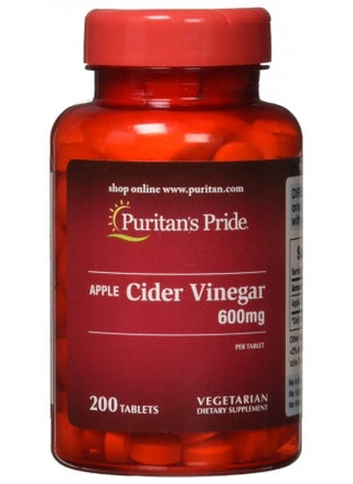 Puritan's Pride Apple Cider Vinegar 600 mg Tablets, 200 Count (Packing May Vary) - pzsku/ZFB160C30D959CE34BB33Z/45/_/1732278529/53b3aa60-3e42-4580-880b-b9635a2c1d2c