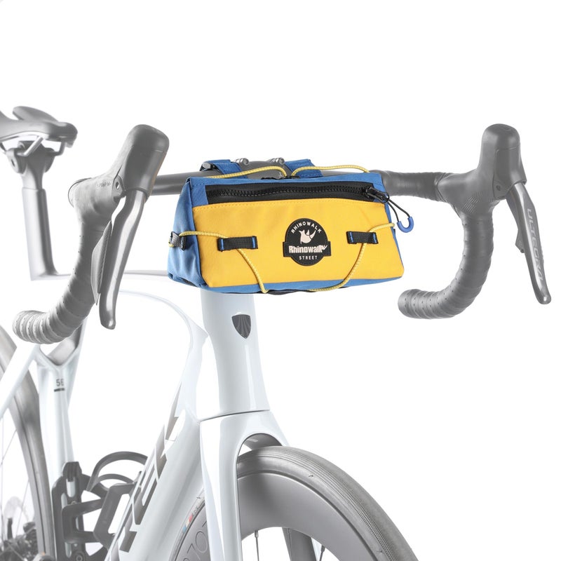 Rhinowalk Bike Handlebar Bag Bicycle Front Bag Storage Small Pouch with Shoulder Strap for Urban Cycling - Image 2