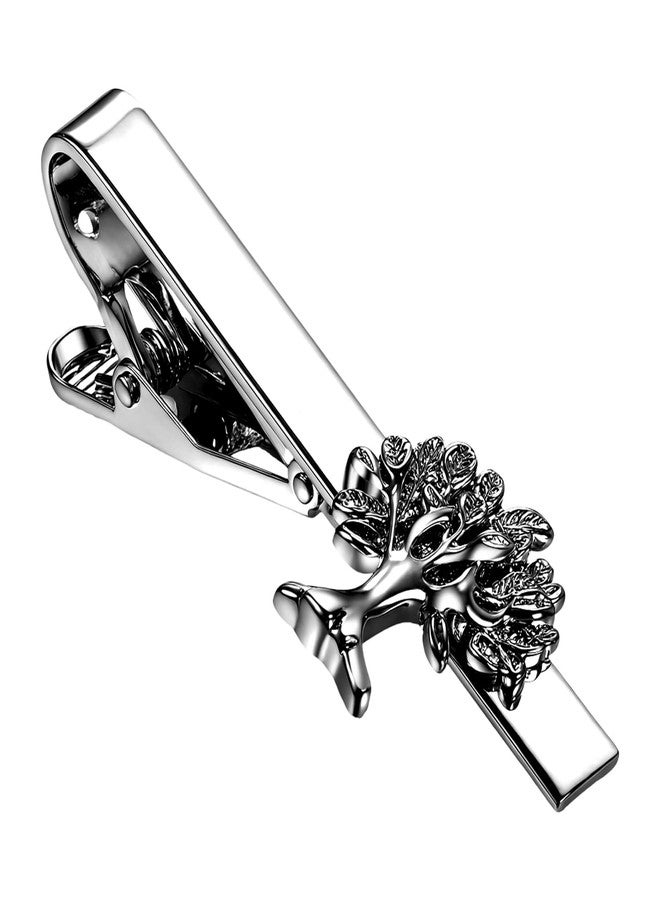 OIDEA Vintage Men's Tie Clip: Tree of Life Metal Necktie Bar Clips Tie Clasp for Men Business Formal Wedding Accessories Jewelry Gifts - Image 1
