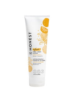 The Honest Company The Honest Company Hydrating Face  Body Lotion  Fast Absorbing Naturally Derived Hypoallergenic  Citrus Vanilla Refresh 85 fl oz 