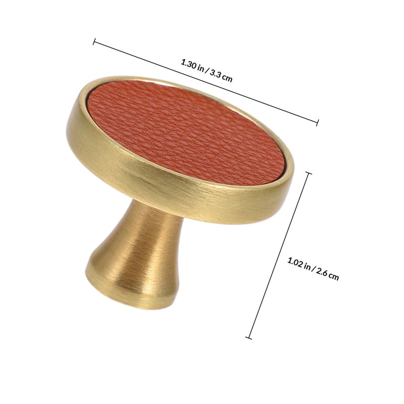 2pcs Modern Style Leather Cabinet Knobs Cabinet Door Pulls Leather Drawer Handles Wardrobe Door Knobs Leather Cabinet Handles - Image 2