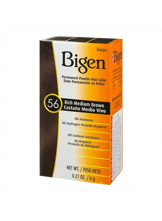 Bigen Permanent Powder Hair Color, Rich Medium Brown, 21 Ounce - Image 2
