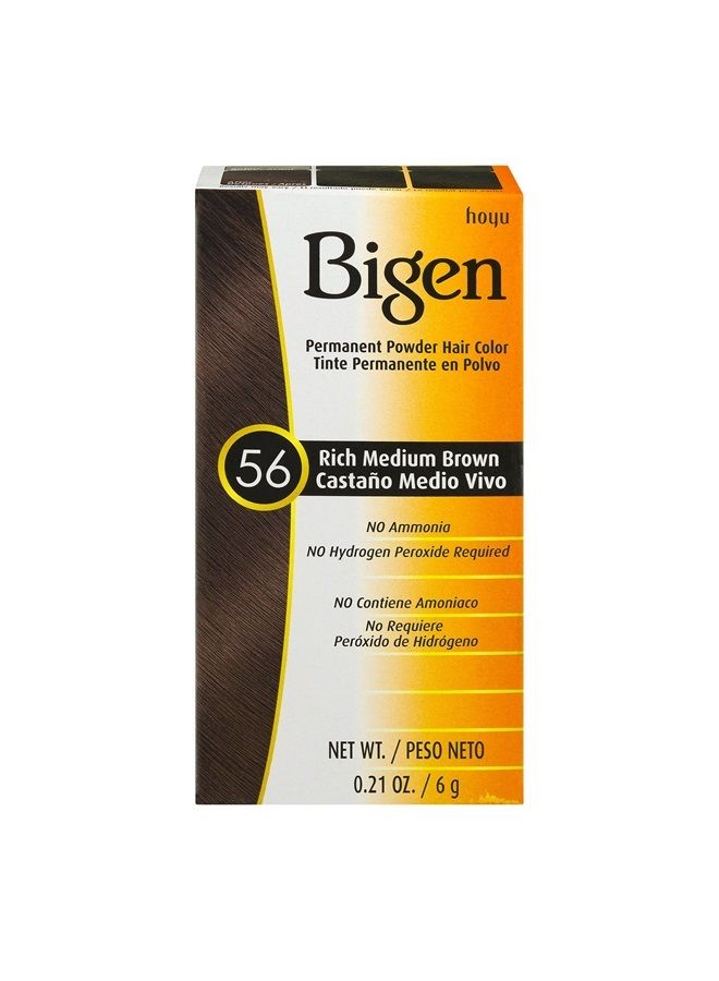 Bigen Permanent Powder Hair Color, Rich Medium Brown, 21 Ounce - Image 1