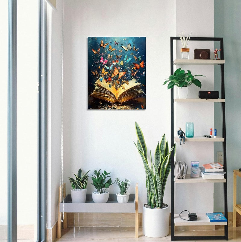 OWNANRTHM Colorful Butterfly Canvas Wall Art - Image 4