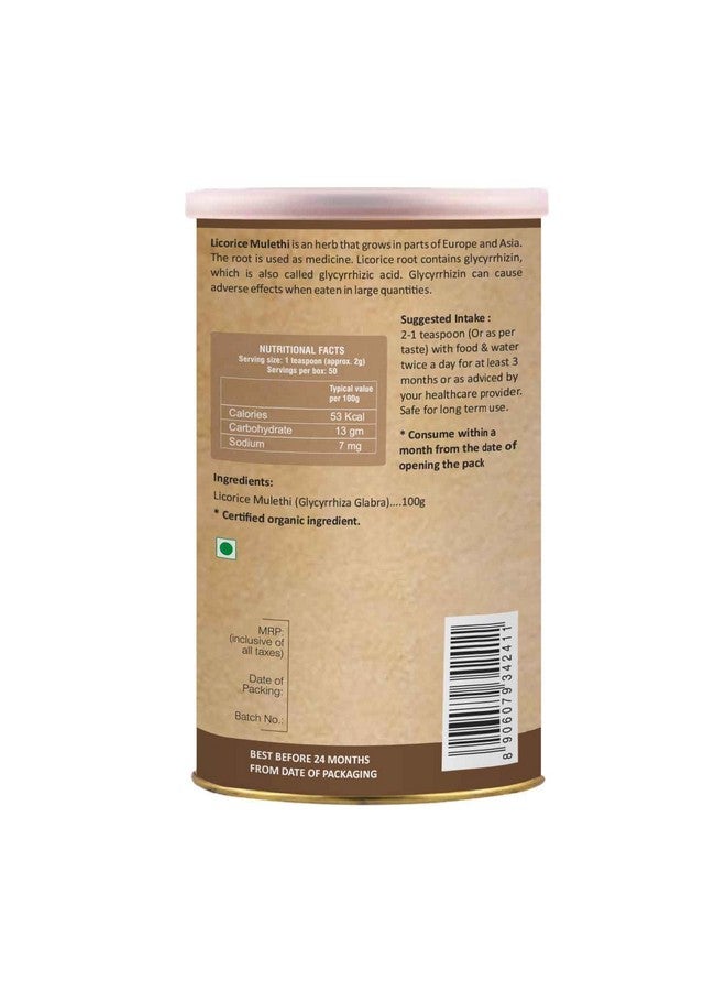 Organic Wellness Licorice Powder (Mulethi) For Face And Skin-100 Gram  - Image 3