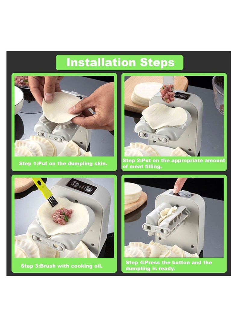 Dumpling Maker Machine,Electric Dumpling Maker Mould,Acutomatic Dumpling Press for Dumpling Wrapper Dough Stamp Cutter Pastry Pie Making Household Quickly Dumpling Maker Machine for Kitchen