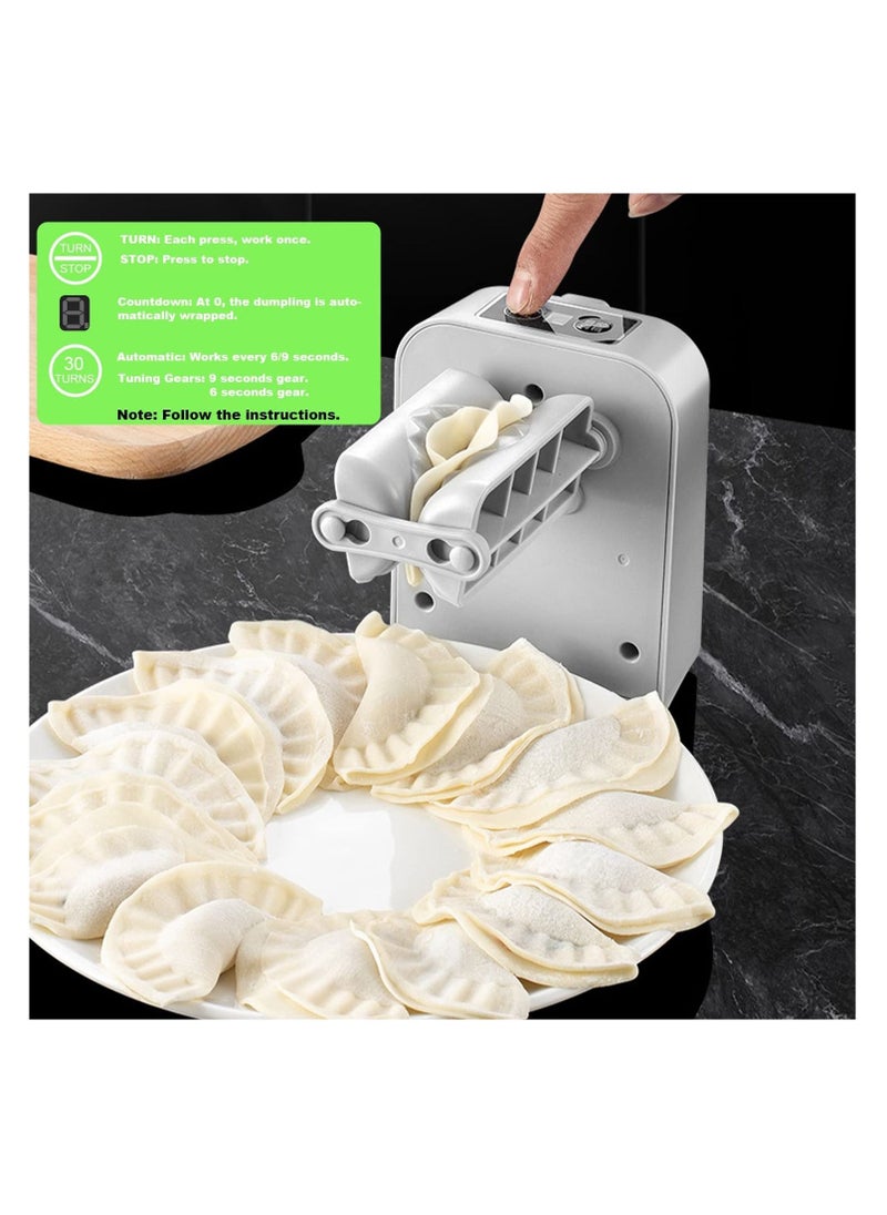 Dumpling Maker Machine,Electric Dumpling Maker Mould,Acutomatic Dumpling Press for Dumpling Wrapper Dough Stamp Cutter Pastry Pie Making Household Quickly Dumpling Maker Machine for Kitchen