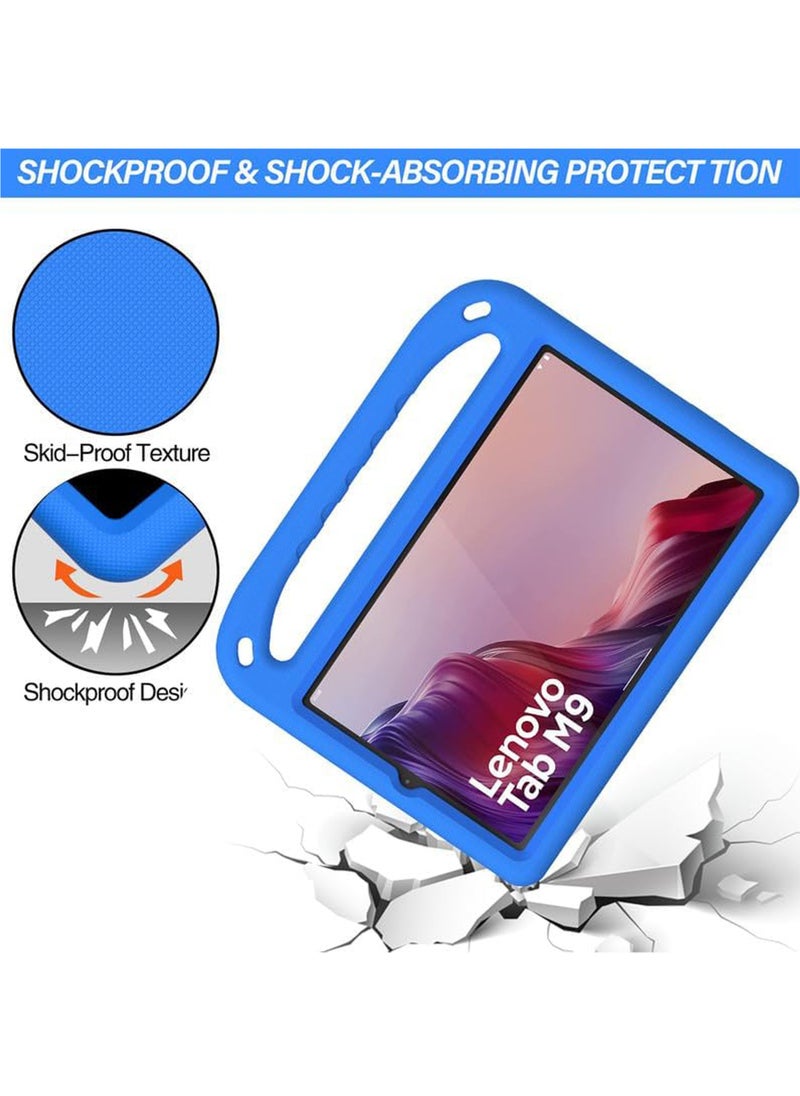 Captaintech Kids Case For Lenovo Tab M9 2023 9 Inch (TB-310FU), EVA Foam Lightweight Shockproof Duarable, Tablet Cover with Handle Stand Case For Children Firendly  - Image 3