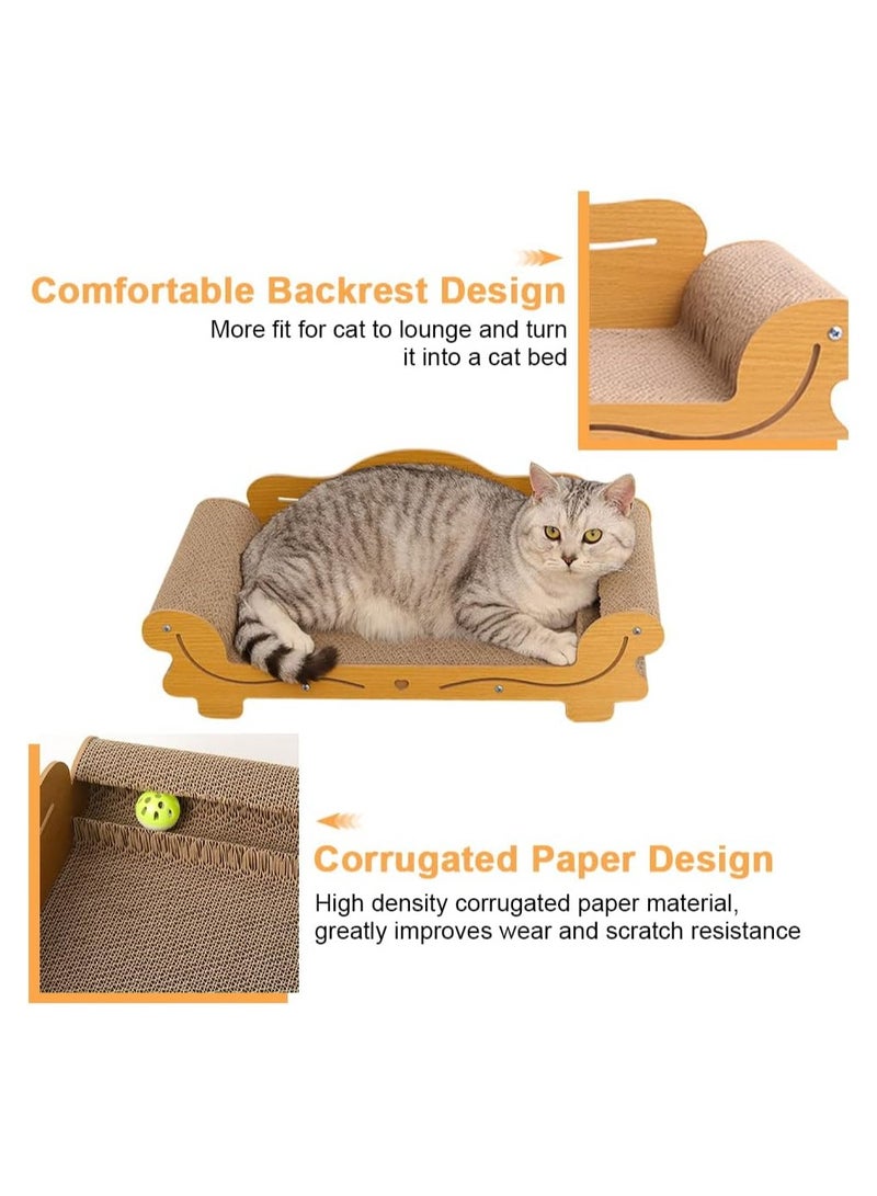 Cat Bed, Scratching Post, Lounger, Pet Scratching Post, Pet Furniture Protector, Self-Grooming Brush - Image 5