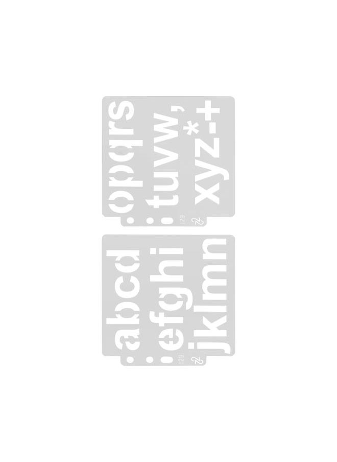 Thoraya - 20pcs Letter Template Hollow Alphabet Stencils Reusable Painting Stencils for Notebook Diary Art Projects - Image 1