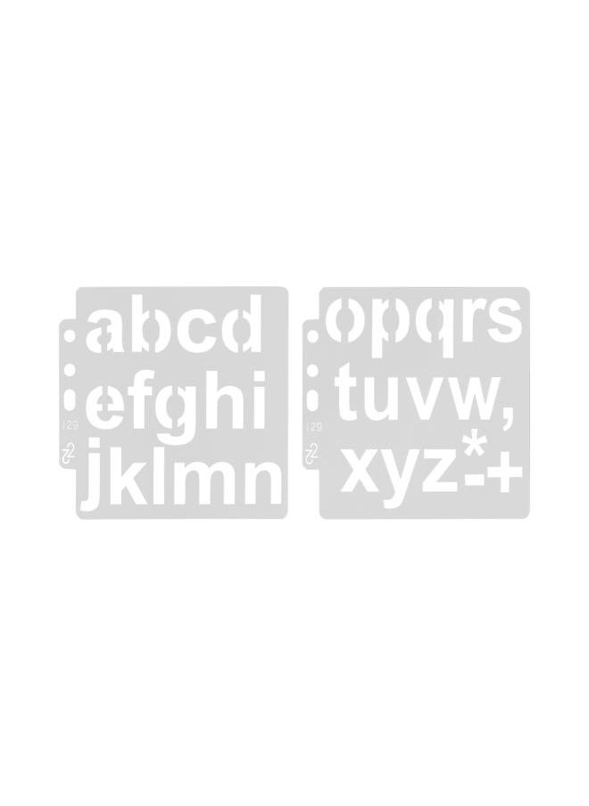 Thoraya - 20pcs Letter Template Hollow Alphabet Stencils Reusable Painting Stencils for Notebook Diary Art Projects - Image 1