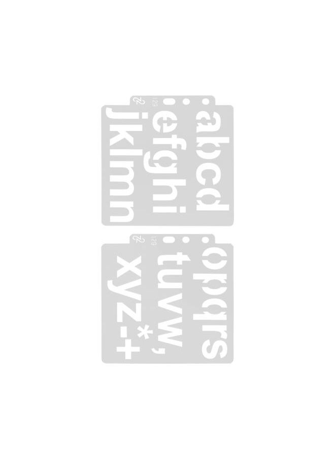 Thoraya - 20pcs Letter Template Hollow Alphabet Stencils Reusable Painting Stencils for Notebook Diary Art Projects - Image 1