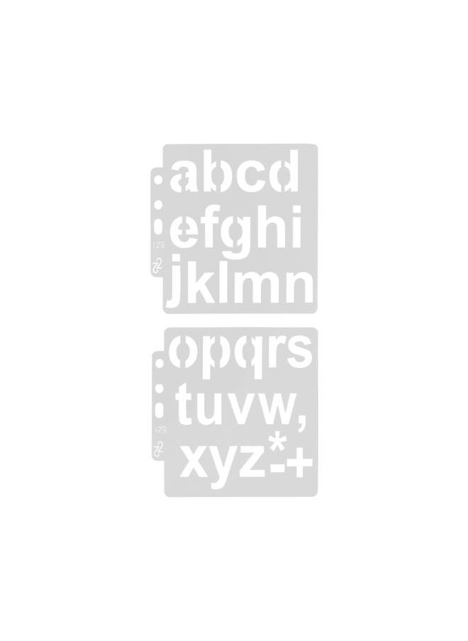 Thoraya - 20pcs Letter Template Hollow Alphabet Stencils Reusable Painting Stencils for Notebook Diary Art Projects - Image 1