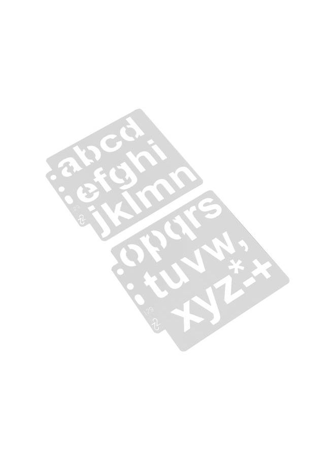 Thoraya - 20pcs Letter Template Hollow Alphabet Stencils Reusable Painting Stencils for Notebook Diary Art Projects - Image 1