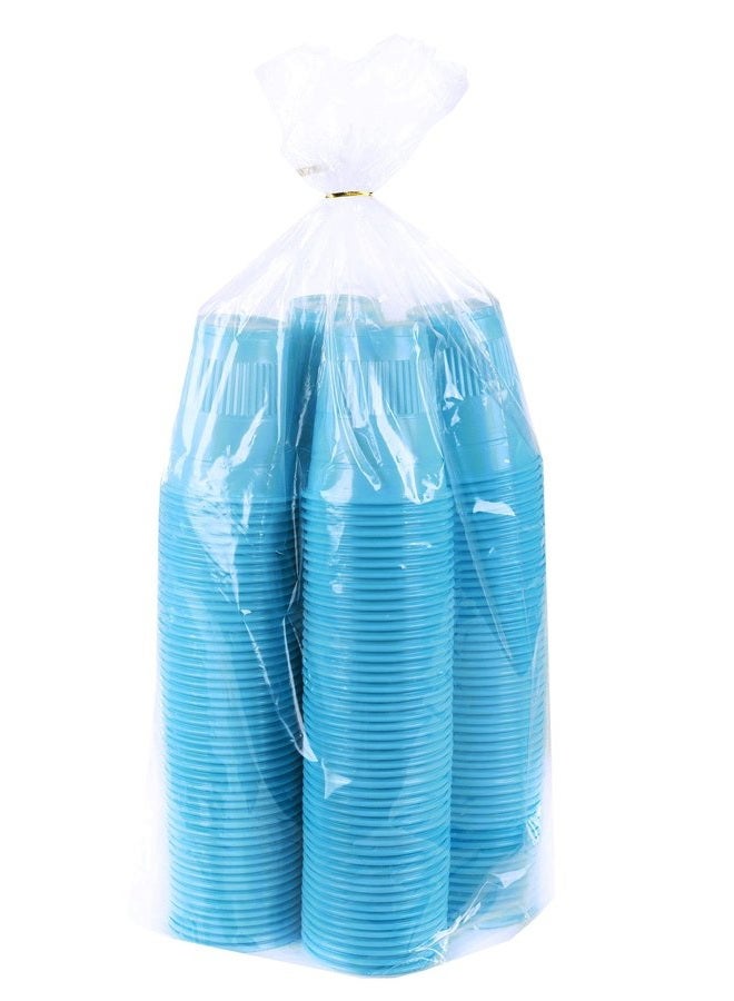 TashiBox أكواب بلاستيكية disposable سعة 5 أونص - 200 قطعة - أزرق سماوي - Image 3