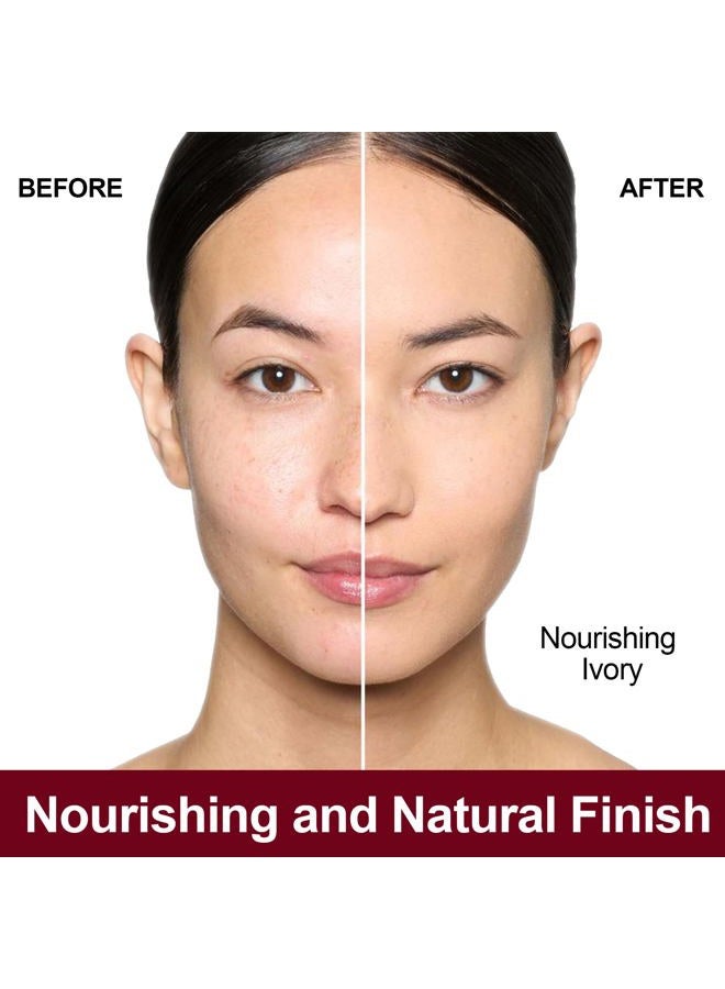 FV Waterproof Dewy Foundation - Lightweight, Medium Coverage, Long Lasting Liquid With Natural Finish - Hydrating for Dry/Combination Skin, 30g, Nourishing Ivory - Image 2