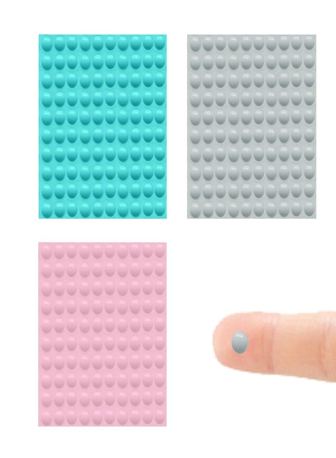 YAFIYGI 300Pcs Tactile Stickers Suitable for Vision Impaired Products Bump Dots for the Blind Tactile Stickers Braille Visual Aids Low Vision Items Sight Aid Daily Use Kit，Blue Pink Light Green - Image 1