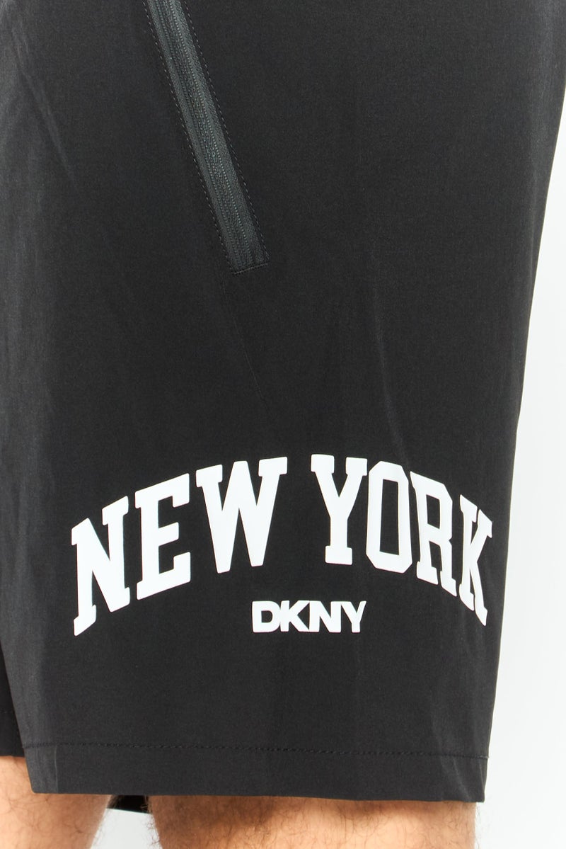 DKNY Men Brand Logo Board Shorts, Black - Image 3