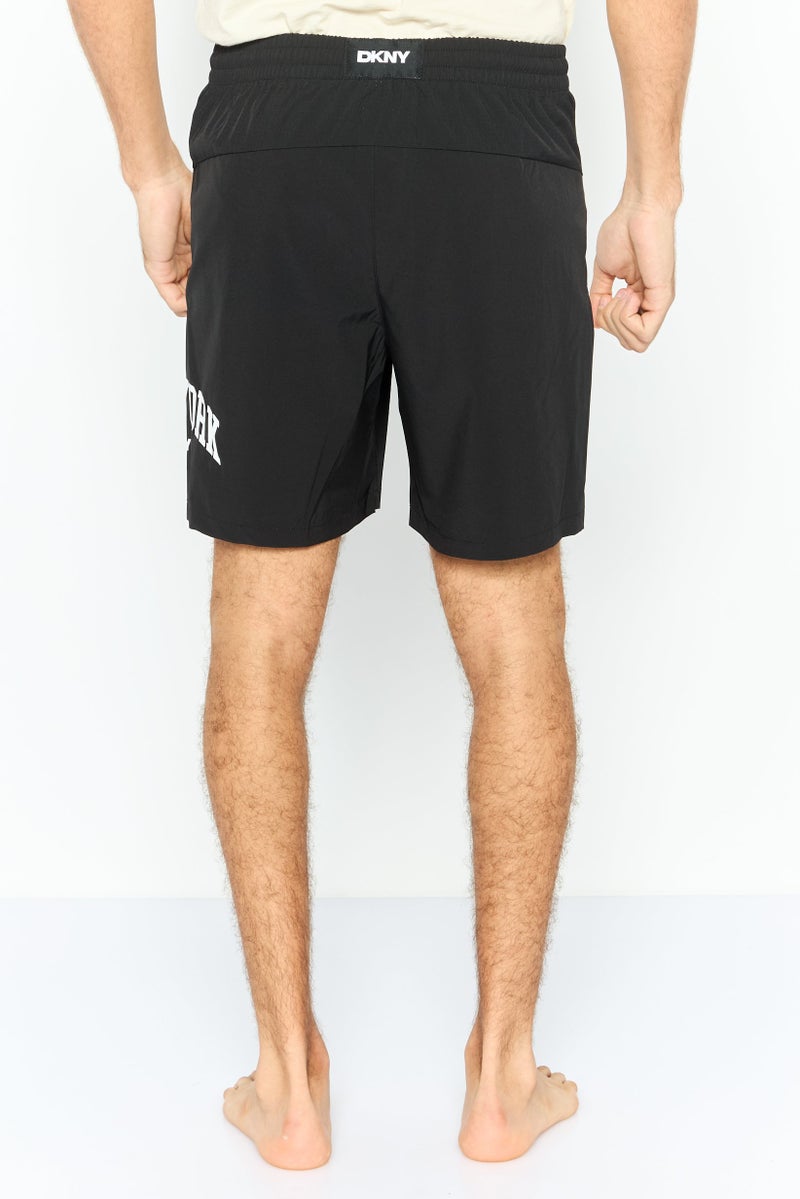 DKNY Men Brand Logo Board Shorts, Black - Image 4