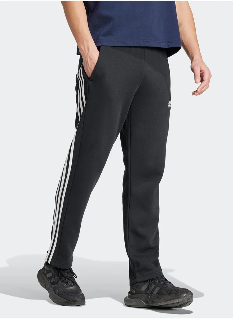 اديداس Essentail Fleece 3 Stripe Sweatpants