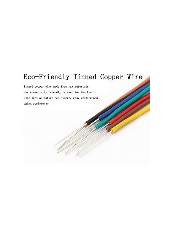 The Bros UL1007 18AWG Electronic Wire Solid Copper Tinned Hookup Wire Electronic Equipment Electrical Wiring Kit DIY Electronics Including Tools <16.5ft X 8 Colors> - Image 4