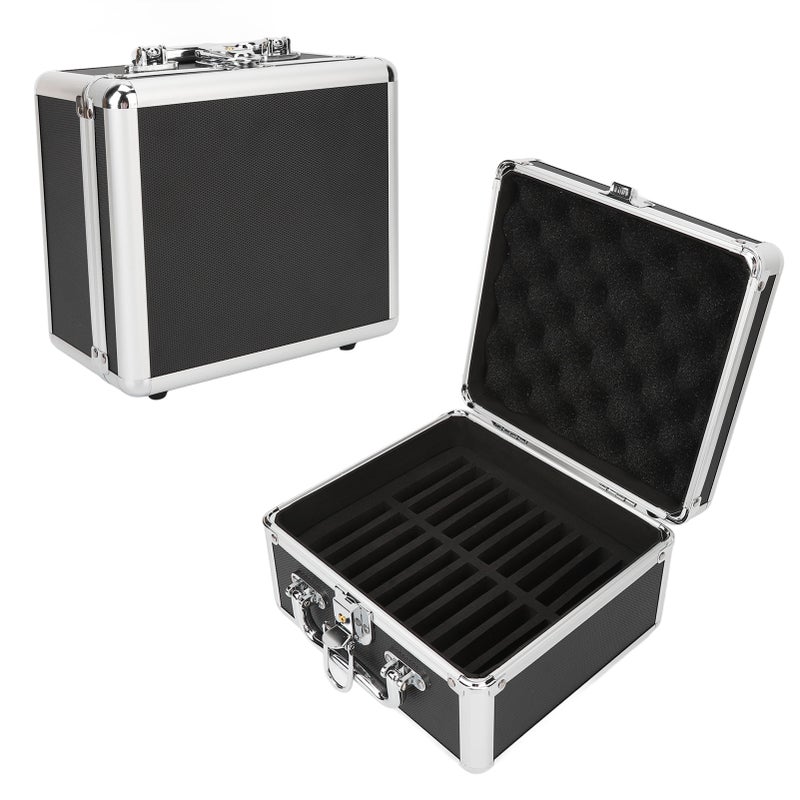 2.5in Hard Drive Storage Box 20 Bays Double Protection Convenient Handle Hard Drive Case with Security Lock for Home Office  (Not Inclube Hard Disk) - Image 1