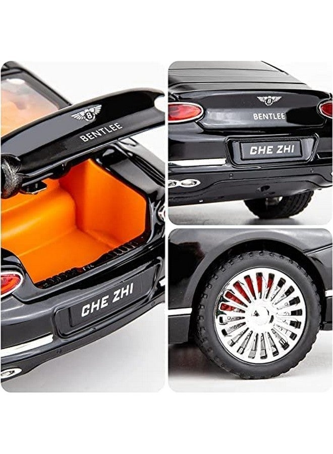 LONGMIRE Metal Pull Back Diecast Car Pull Back Car Model with Sound Light Boys Gifts Toys for Kids Pack of 1, Multicolor (Bentley Continental GT) - Image 2