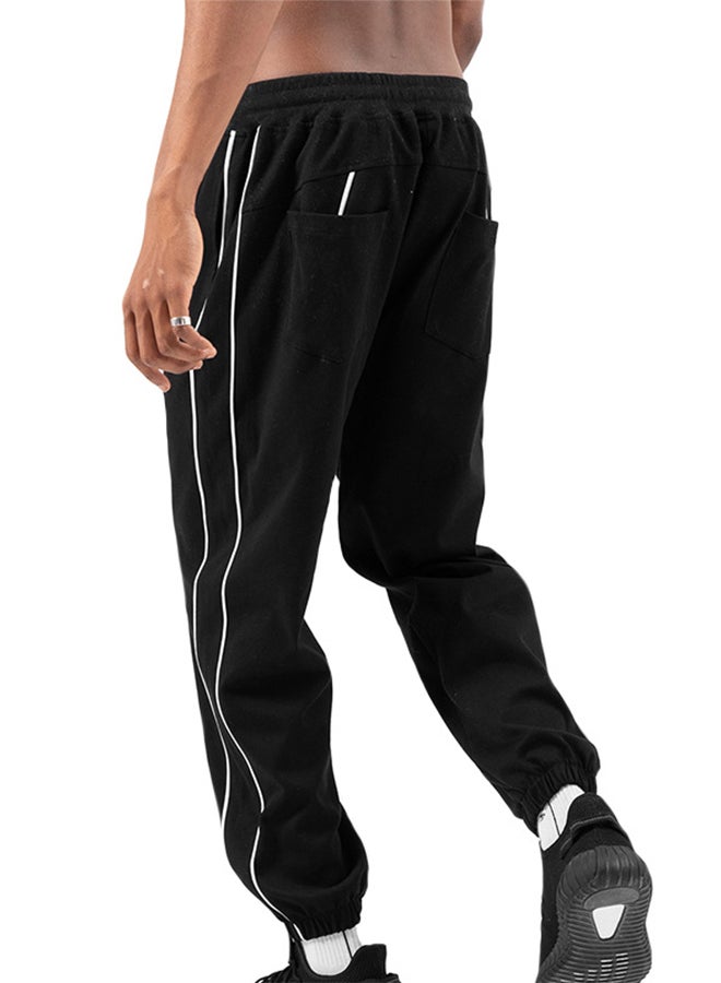 رويس بنطلون رياضي رجالي رياضة ترفيهية نحيف خياطة بسيط وحزام مطاطي الربيع والخريف - Image 3