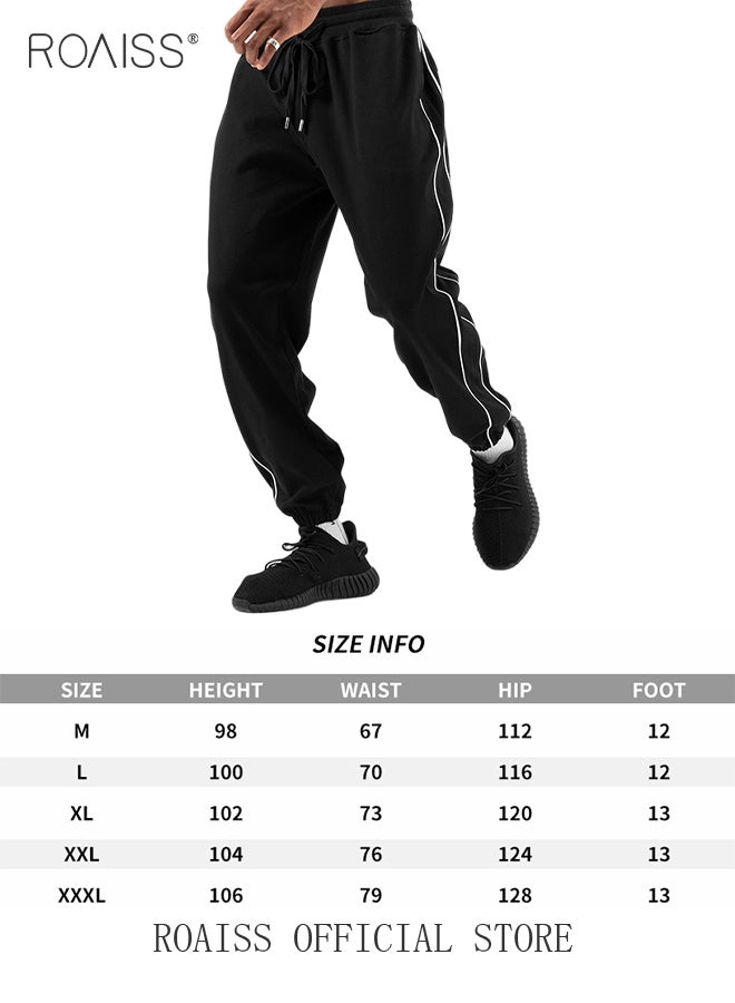 رويس بنطلون رياضي رجالي رياضة ترفيهية نحيف خياطة بسيط وحزام مطاطي الربيع والخريف - Image 5