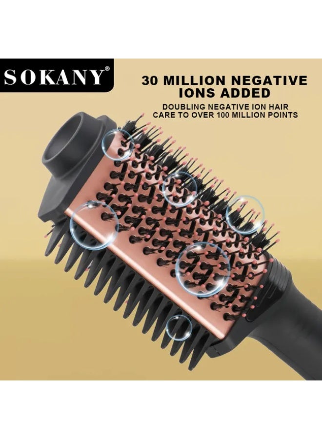 Sokany 2-in-1 Hair Dryer Brush Comb, 1200W, Suitable for all hair types (coarse, curly, and fine), Eliminates frizz. Model SK-15049 - Image 4