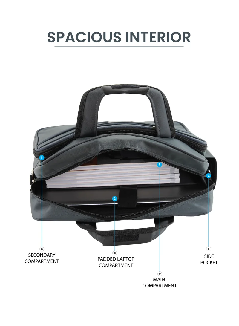 بارا جون حقيبة سفر احترافية متعددة الأغراض للكمبيوتر المحمول مع مقابض مخفية وحزام كتف متقاطع وحماية مبطنة