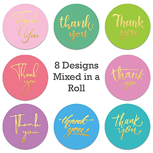 STORE 2508 Store2508 Small Business Stickers Colourful Thank You Stickers 1.5 Inch Diameter 500 Pcs - Image 2