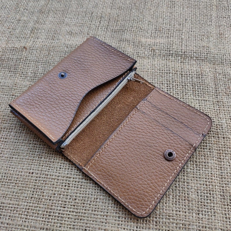 Dr.Key Leather Business Card Case wallet Holder for Men & Women 5008 (granulated camel) - Image 4