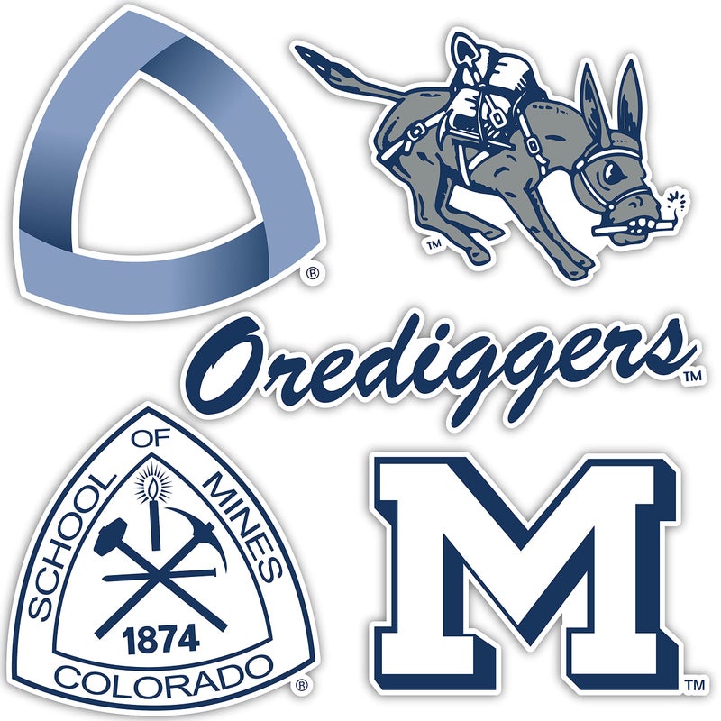 Desert Cactus Colorado School of Mines Sticker Orediggers Sticker Vinyl Decals Laptop Water Bottle Car Scrapbook Sheet T2 (Type 2) - Image 1