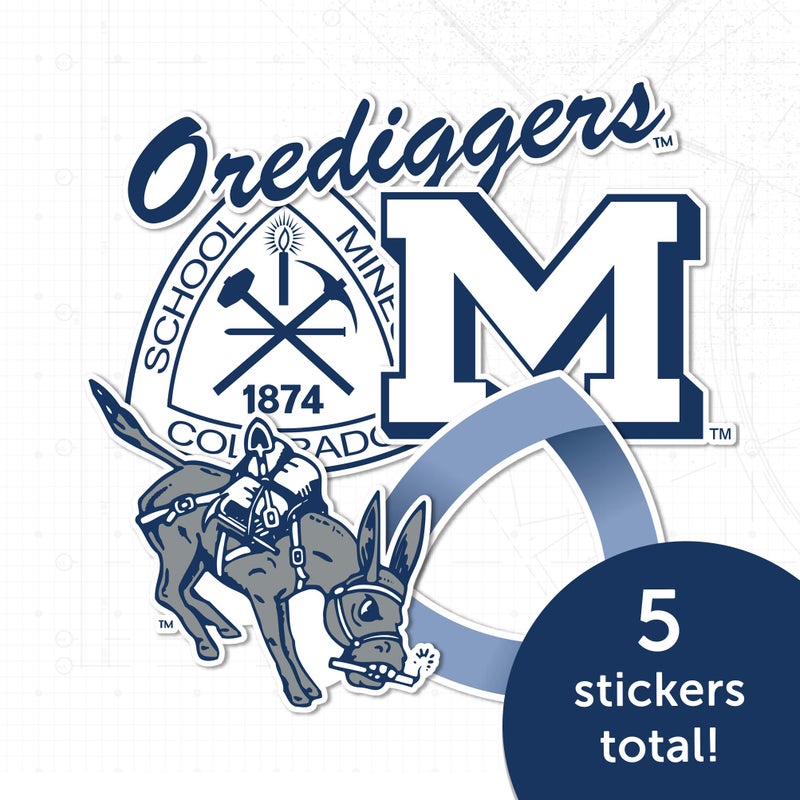 Desert Cactus Colorado School of Mines Sticker Orediggers Sticker Vinyl Decals Laptop Water Bottle Car Scrapbook Sheet T2 (Type 2) - Image 5