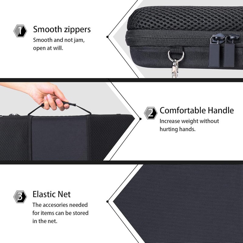 co2CREA Hard Travel Protective Case for AKAI Professional MPK Mini Plus 37 Keys USB MIDI Keyboard Controller - Image 5