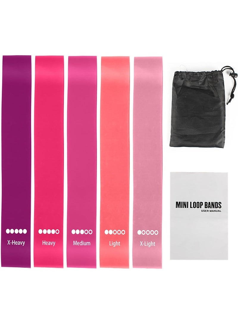 SunNivo Resistance Bands for Working Out Exercise Loop Bands Workout Bands Set for Men Women Body Stretching, Crossfit Training, Home Workout, Physical Therapy, Booty Legs, Set of 5 - Image 1