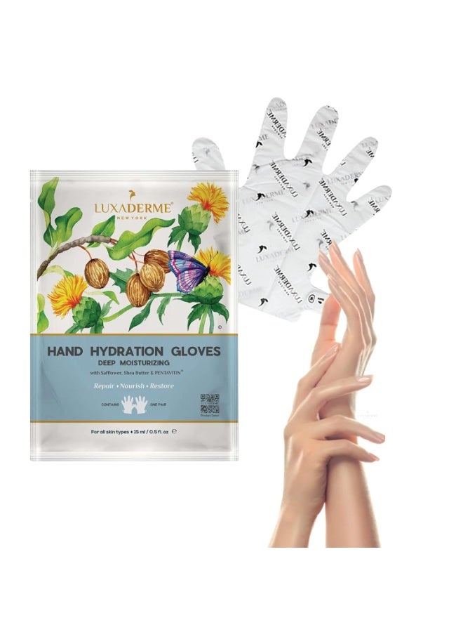 LuxaDerme Hand Hydration Gloves | Deep Moisturising Gloves | Long Lasting Hydration | Evens Out Skin Tone | Nourishes Nails & Cuticles (Pack of 1) - Image 1