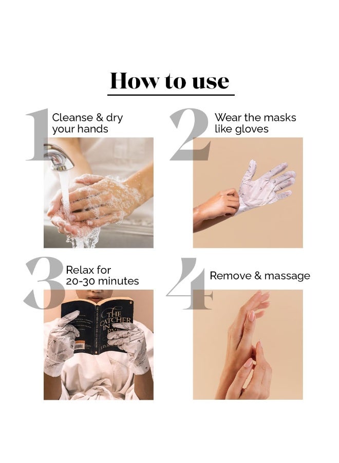 LuxaDerme Hand Hydration Gloves | Deep Moisturising Gloves | Long Lasting Hydration | Evens Out Skin Tone | Nourishes Nails & Cuticles (Pack of 1) - Image 2