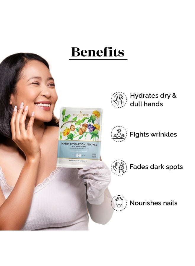 LuxaDerme Hand Hydration Gloves | Deep Moisturising Gloves | Long Lasting Hydration | Evens Out Skin Tone | Nourishes Nails & Cuticles (Pack of 1) - Image 3