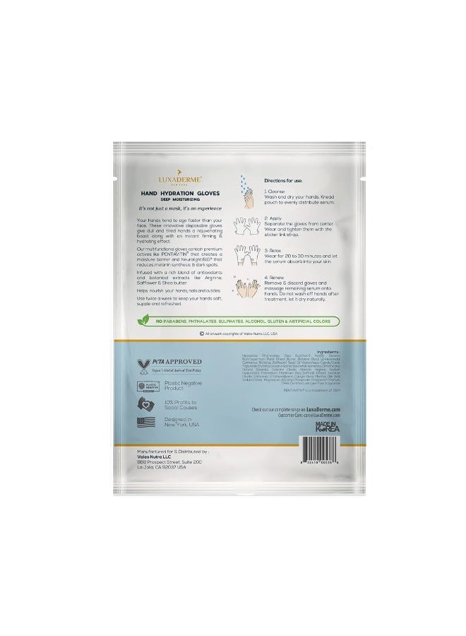 LuxaDerme Hand Hydration Gloves | Deep Moisturising Gloves | Long Lasting Hydration | Evens Out Skin Tone | Nourishes Nails & Cuticles (Pack of 1) - Image 5