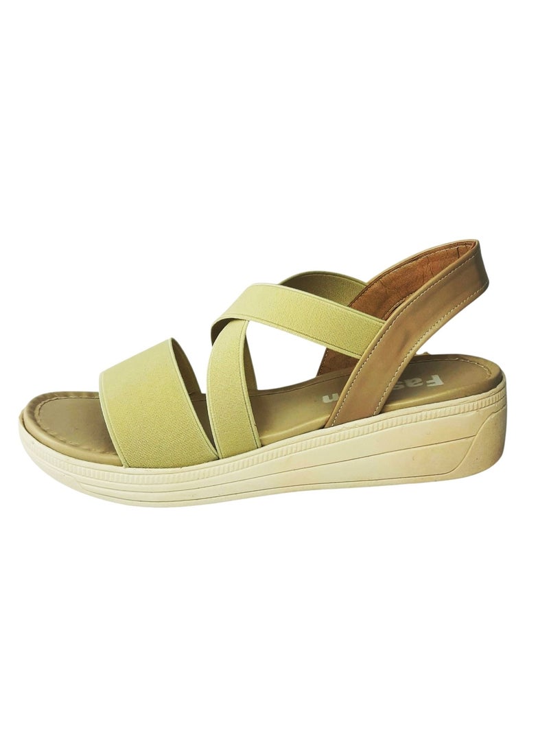women’s sandal with elastic strap, lightweight sole with 4 cm heel – the trend of this year and every year. - Image 3