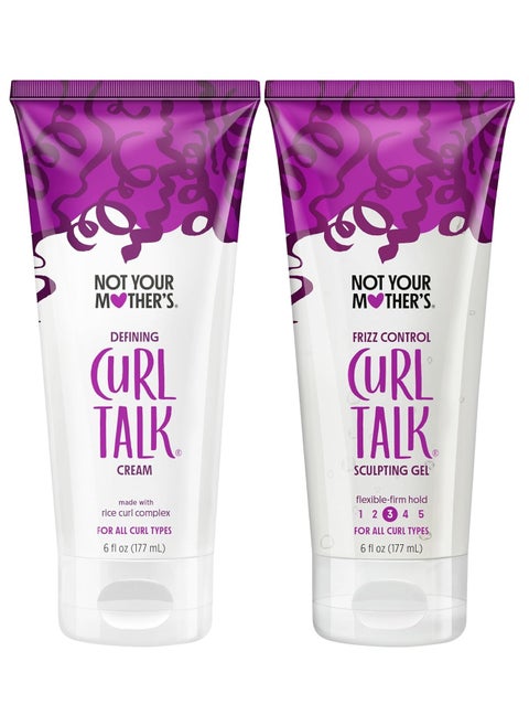 (Pack of 2) Curl Talk Frizz Control Sculpting Gel & Defining Cream 2x6fl oz