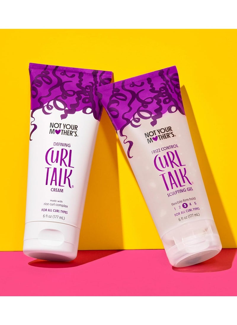Not Your Mother's - (Pack of 2) Curl Talk Frizz Control Sculpting Gel & Defining Cream 2x6fl oz - Image 1
