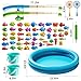 TEMI Magnet Fishing Game for Kids 48 Fish Toys for Kids 35 Bathtub Floating Fishing Pole Water Table Pool with Rod Net Summer Water Play Indoor and Outdoor Gifts for Holiday for Boy and Girls - Image 4