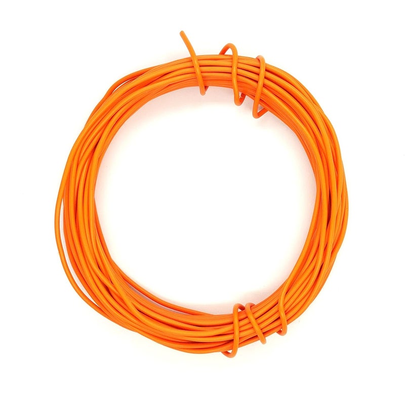 INVENTO 10mtr 20 AWG 05 sqmm 15A Tinned Copper PVC Wire Flexible Orange Cable 17mm Dia High Temperature for DIY - Image 4