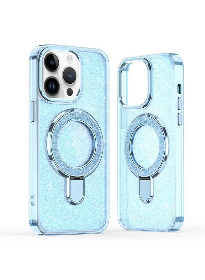 اس-توب جراب لهاتف iPhone 14 Pro Max مزود بحلقة لامعة مع حامل MagSafe - Image 1