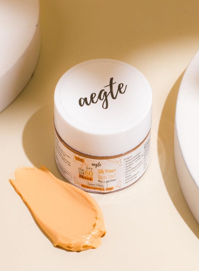 Aegte Blue Light filter Silk Primer Skin Tint with SPF 60 PA+++ Ant-aging & Lightweight Medium to Natural Coverage BB Foundation - Image 2